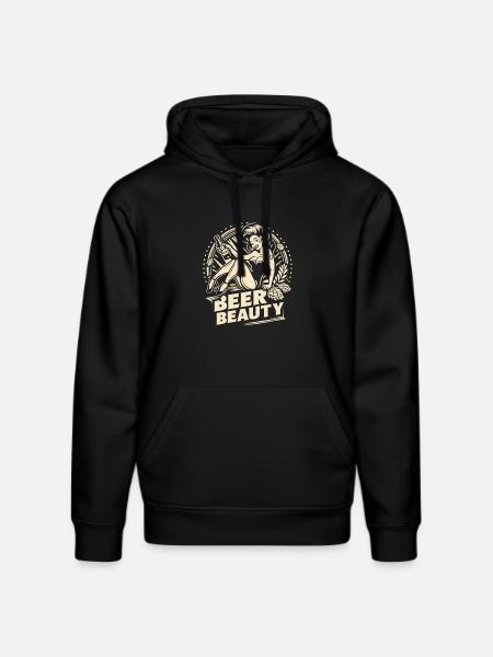 Beer beauty - Stanley/Stella DRUMMER Unisex Organic Hoodie - black