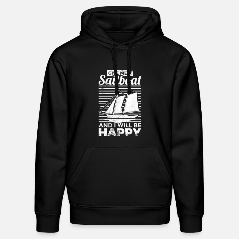 Dicton de la voile - Sweat à capuche bio DRUMMER Stanley/Stella Unisexe - noir