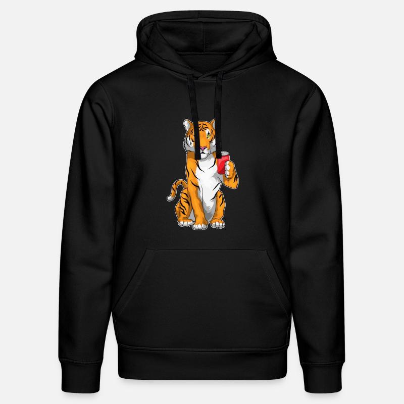 Tiger Limonade - Stanley/Stella Unisex Bio-Hoodie DRUMMER - Schwarz