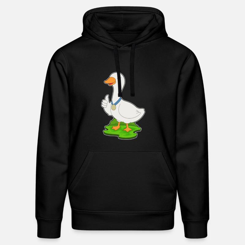 Médaille du canard - Sweat à capuche bio DRUMMER Stanley/Stella Unisexe - noir