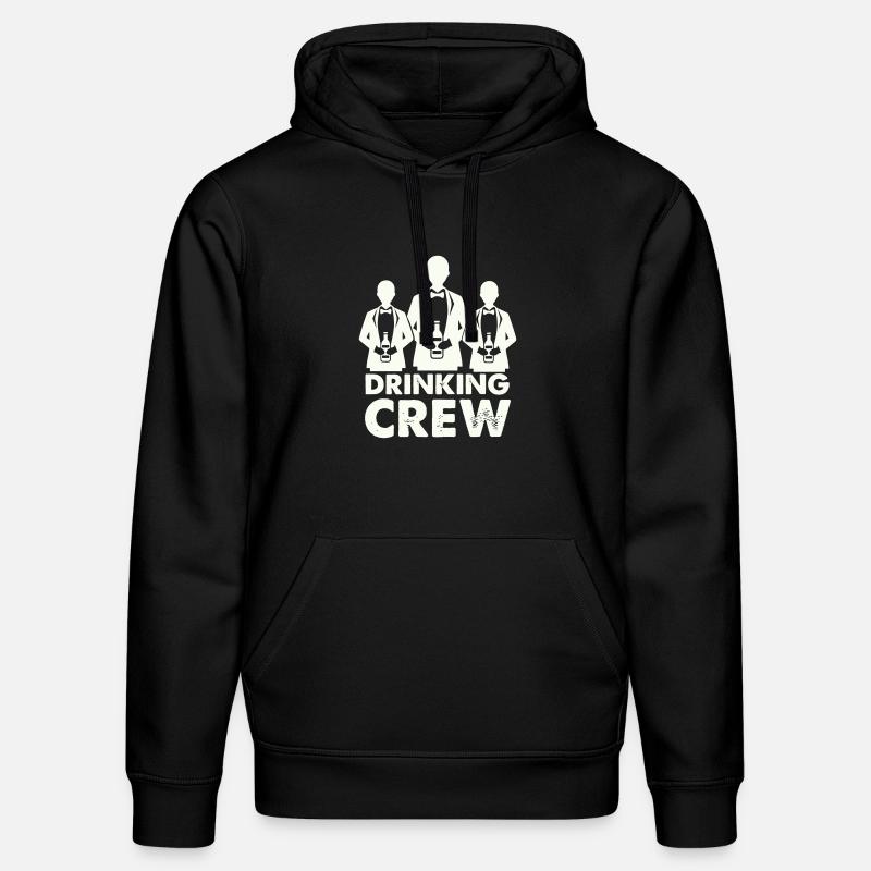 drinking_crew_01- - Sweat à capuche bio DRUMMER Stanley/Stella Unisexe - noir