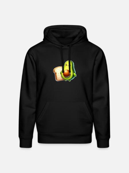 Avocado Toast - Stanley/Stella DRUMMER Unisex Organic Hoodie - black