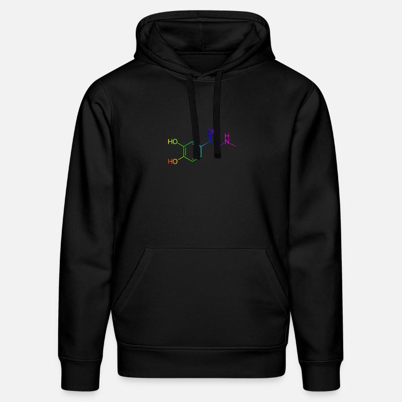 Adrenalin Molekül - Regenbogenfarben - Stanley/Stella Unisex Bio-Hoodie DRUMMER  - Schwarz
