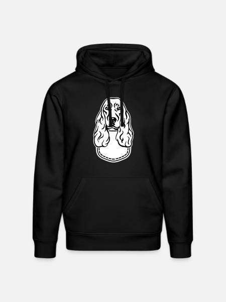 Cocker Spaniel - Stanley/Stella DRUMMER Unisex Organic Hoodie - black