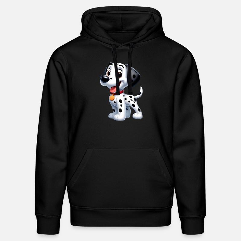 Dalmatiner 3 - Stanley/Stella Unisex Bio-Hoodie DRUMMER - Schwarz