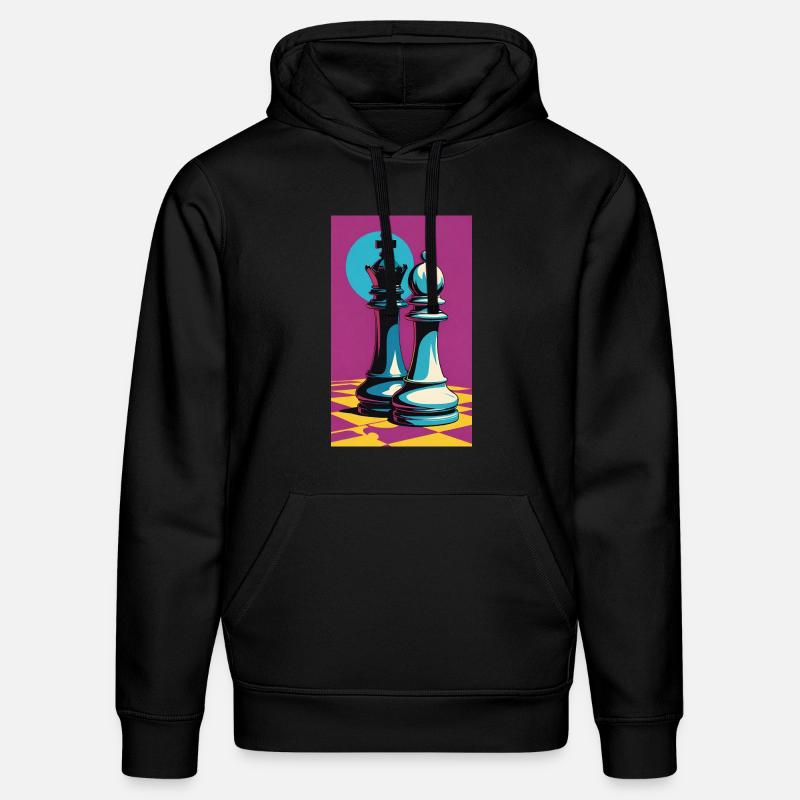Échecs | Pièce d’échecs | Joueur d’échecs - Sweat à capuche bio DRUMMER Stanley/Stella Unisexe - noir