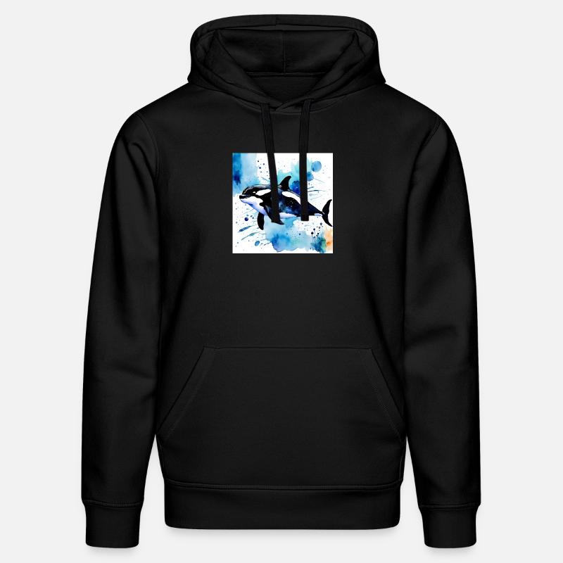 Style orque - Sweat à capuche bio DRUMMER Stanley/Stella Unisexe - noir