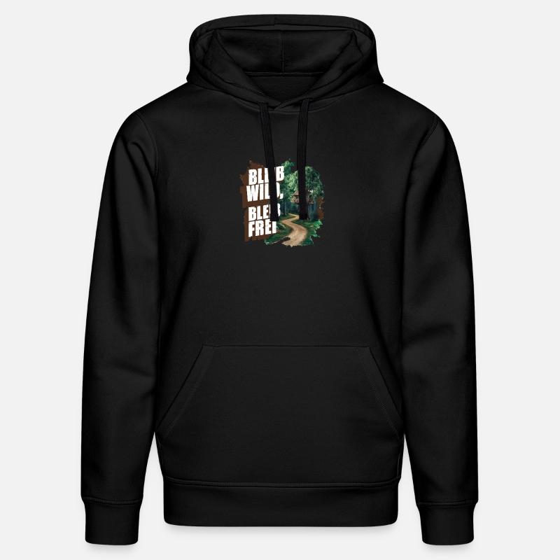 Restez sauvage, restez libre - Sweat à capuche bio DRUMMER Stanley/Stella Unisexe - noir