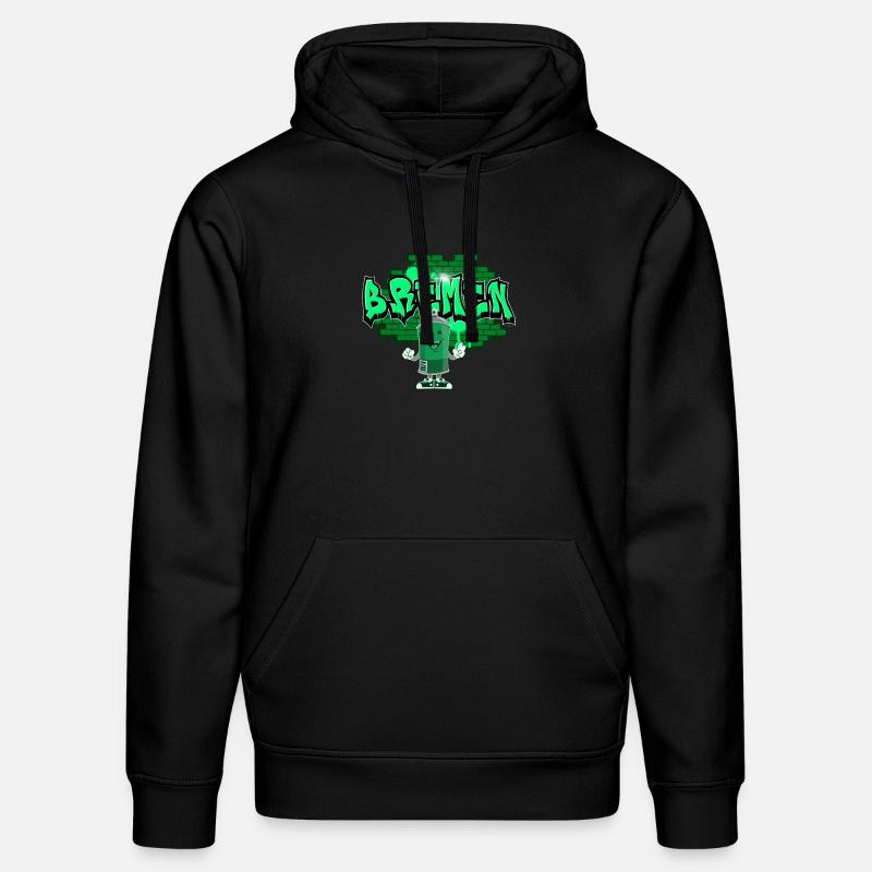 Bremen Graffiti - Stanley/Stella Unisex Bio-Hoodie DRUMMER  - Schwarz