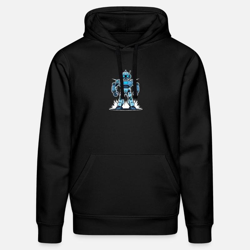 Cyber-Roboter – High-Tech Power - Stanley/Stella Unisex Bio-Hoodie DRUMMER  - Schwarz