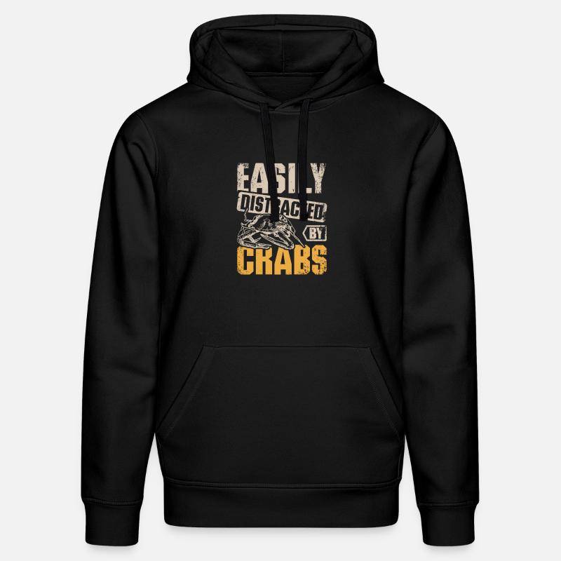 Facilement distrait par les crabes - Sweat à capuche bio DRUMMER Stanley/Stella Unisexe - noir