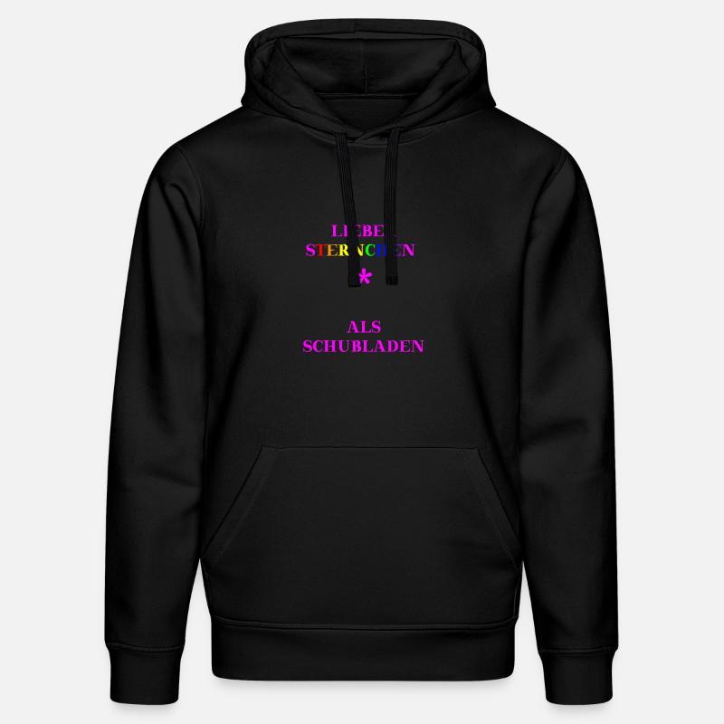 Lieber Sternchen als Schubladen Geschenkidee - Stanley/Stella Unisex Bio-Hoodie DRUMMER  - Schwarz