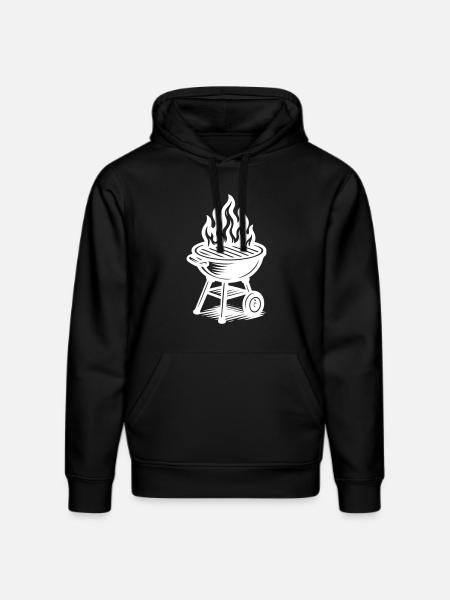 Grill Fire Grilling - Stanley/Stella DRUMMER Unisex Organic Hoodie - black