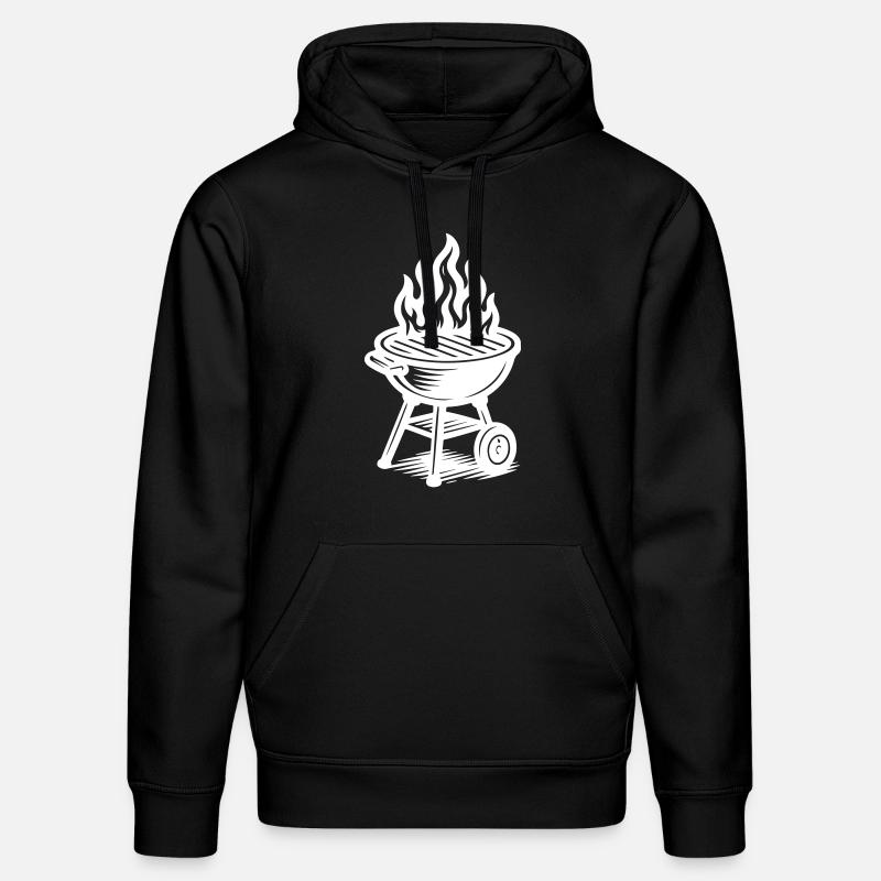 Grill Fire Grilling - Stanley/Stella DRUMMER Unisex Organic Hoodie - black