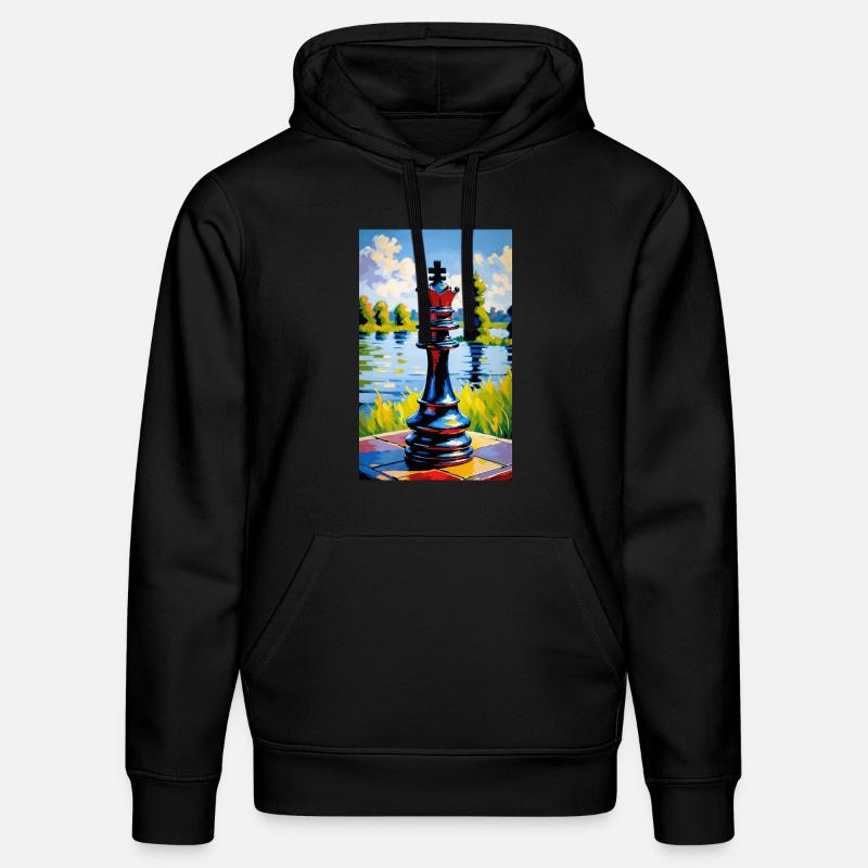 Échecs | Pièce d’échecs | Joueur d’échecs - Sweat à capuche bio DRUMMER Stanley/Stella Unisexe - noir