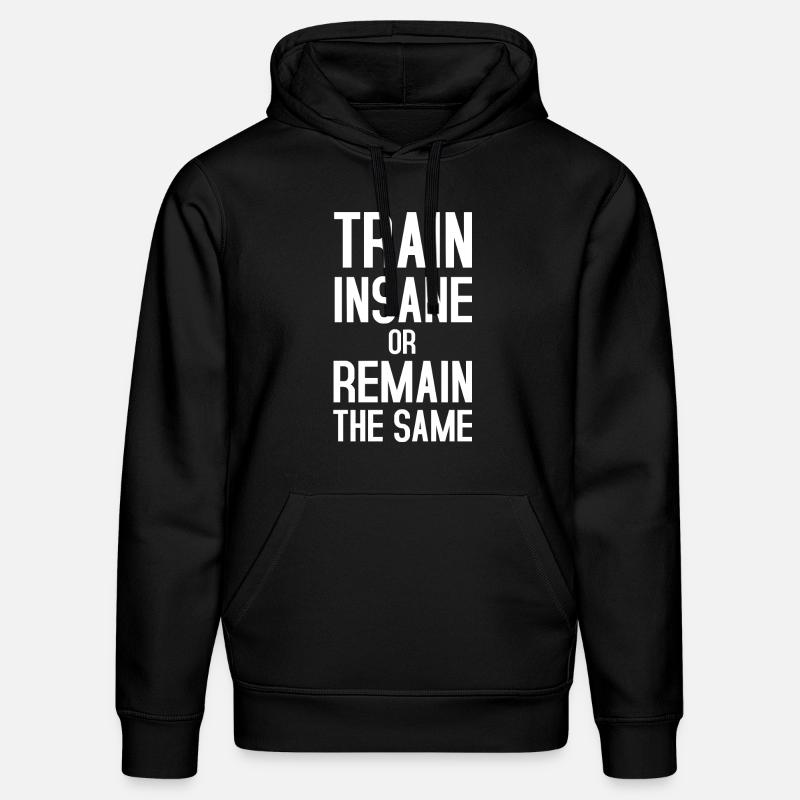 Train insane - Sweat à capuche bio DRUMMER Stanley/Stella Unisexe - noir