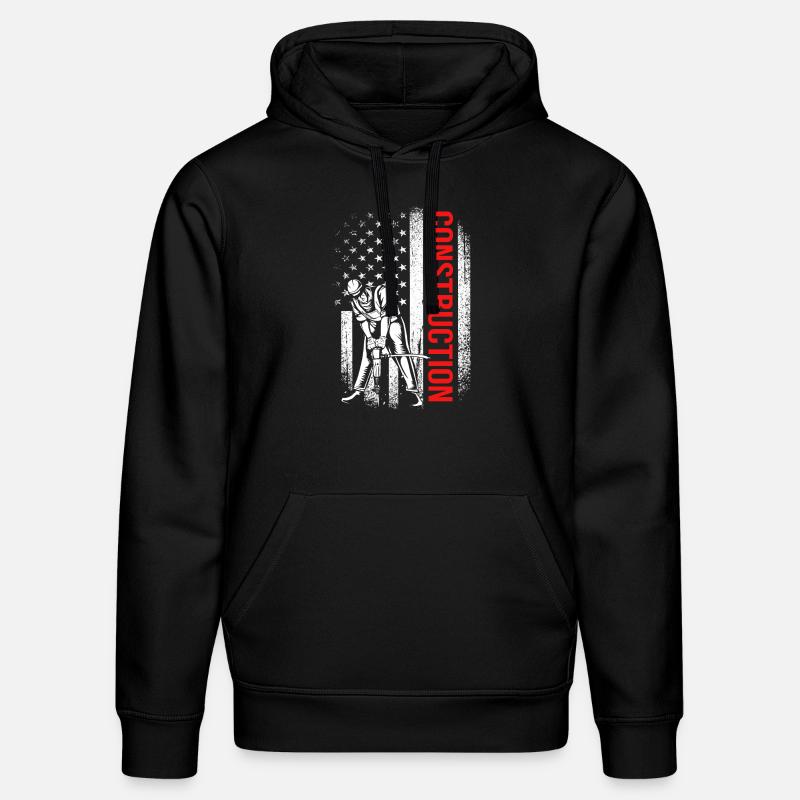 Chantier de construction - Sweat à capuche bio DRUMMER Stanley/Stella Unisexe - noir
