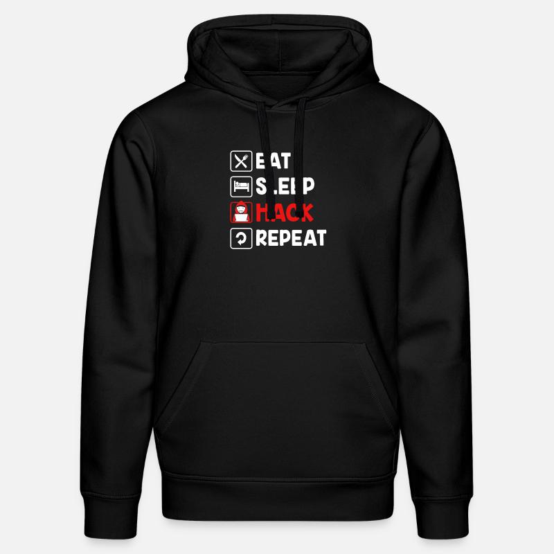 Cybersecurity Cyber Programmer Hacker - Stanley/Stella DRUMMER Unisex Organic Hoodie - black