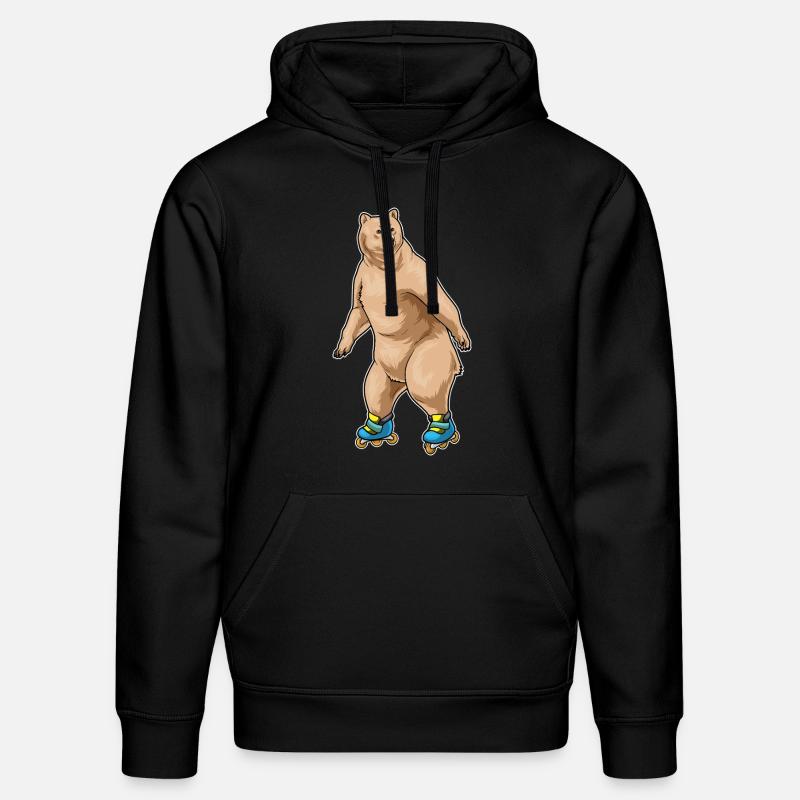 Bär Inline skating Inline skates - Stanley/Stella Unisex Bio-Hoodie DRUMMER  - Schwarz
