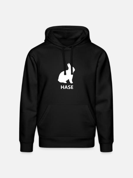Hase - Stanley/Stella Unisex Bio-Hoodie DRUMMER  - Schwarz
