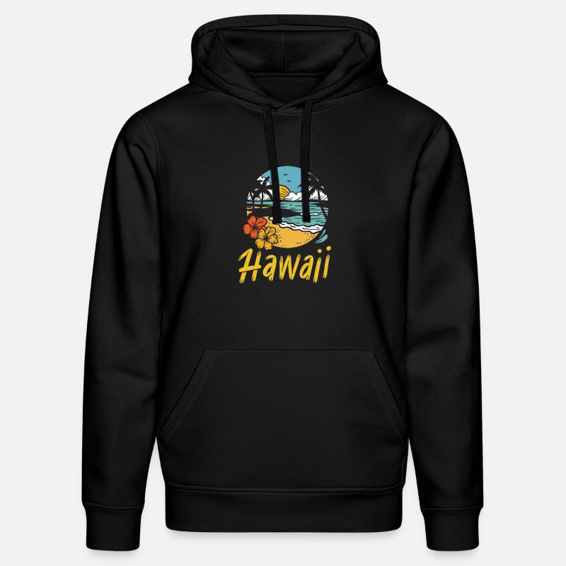 Été de surf à Hawaï - Sweat à capuche bio DRUMMER Stanley/Stella Unisexe - noir