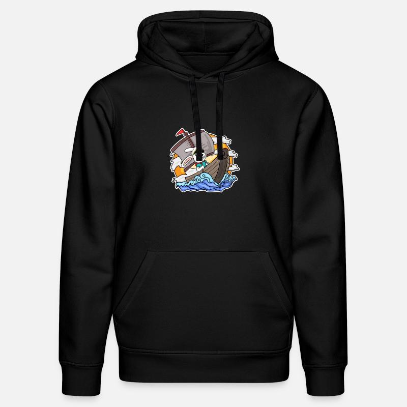 Bateau Capitaine Lapin - Sweat à capuche bio DRUMMER Stanley/Stella Unisexe - noir