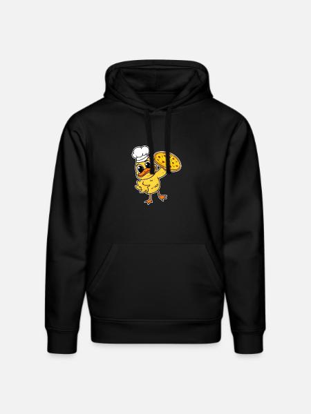pizza maker pizza chef duck italy - Stanley/Stella DRUMMER Unisex Organic Hoodie - black