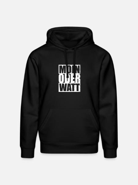 Moin Oder Watt Ruhrgebiet Ruhrpott Hamburg Moin - Stanley/Stella Unisex Bio-Hoodie DRUMMER  - Schwarz