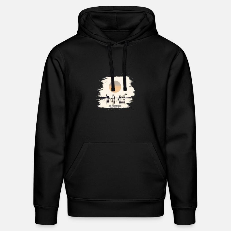 Die Camargue - Stanley/Stella Unisex Bio-Hoodie DRUMMER  - Schwarz