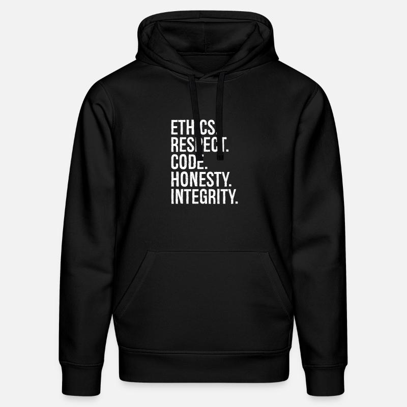 ethics respect code honesty integrity - Stanley/Stella Unisex Bio-Hoodie DRUMMER - Schwarz