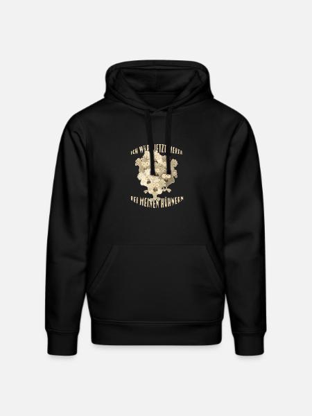 Chickens Saying - Stanley/Stella DRUMMER Unisex Organic Hoodie - black