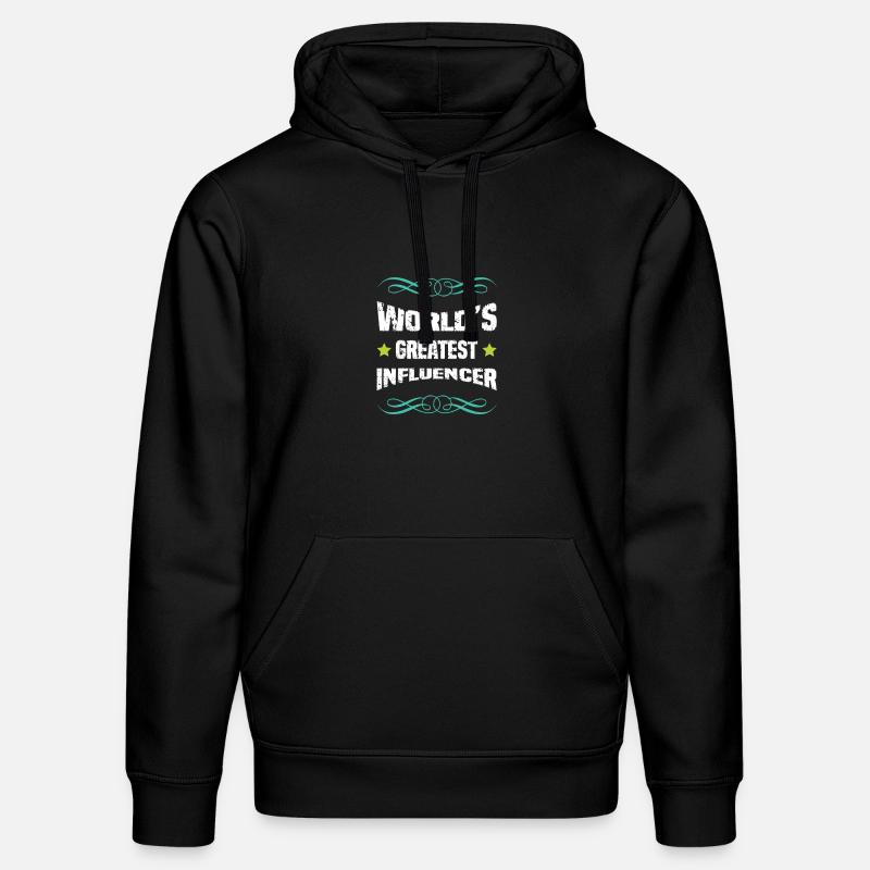 Meilleur influenceur au monde - Sweat à capuche bio DRUMMER Stanley/Stella Unisexe - noir