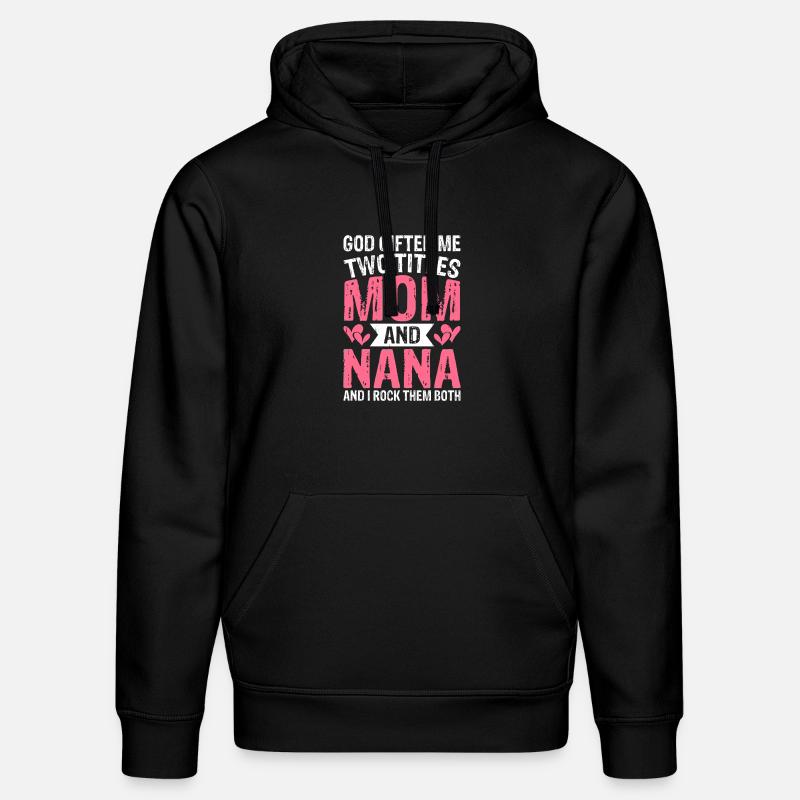 Oma Mama Geschenk Weihnachtsgeschenke Großmutter - Stanley/Stella Unisex Bio-Hoodie DRUMMER - Schwarz