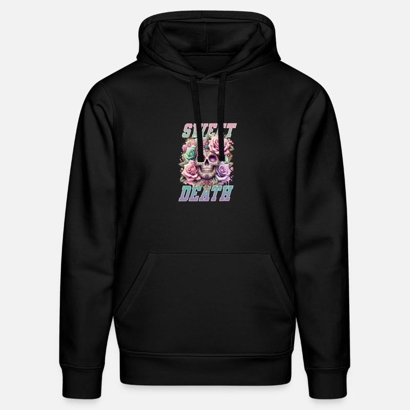 Fleurs Crâne Beauté Floraison - Sweat à capuche bio DRUMMER Stanley/Stella Unisexe - noir