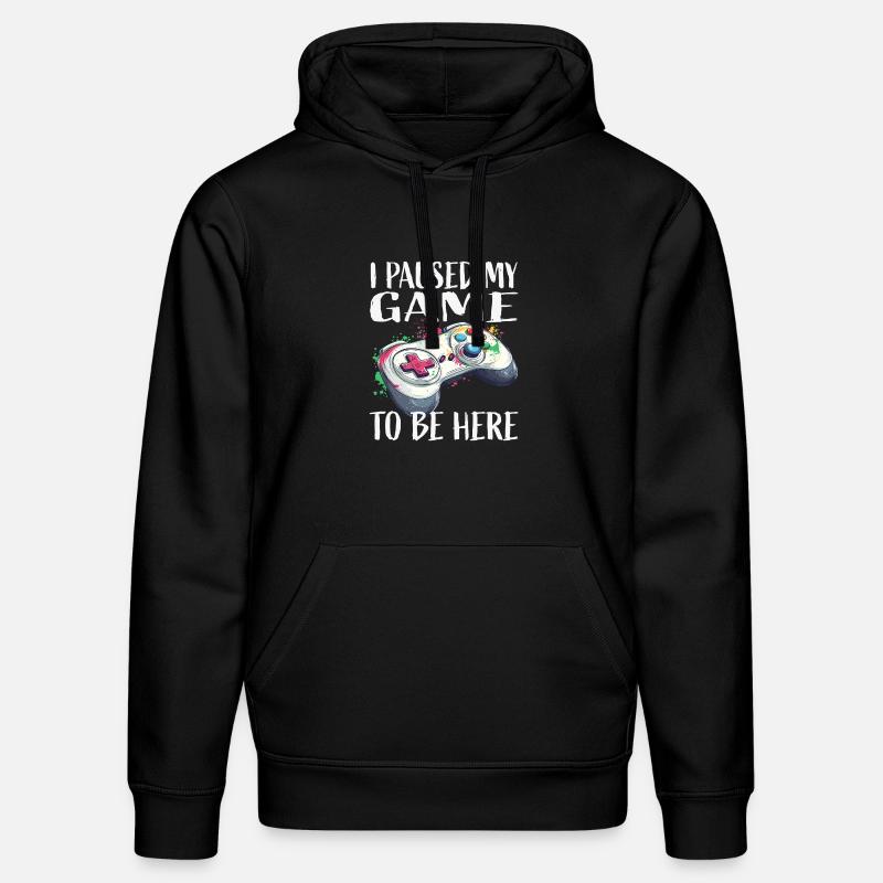 Ich pausierte mein Spiel Controller - Stanley/Stella Unisex Bio-Hoodie DRUMMER  - Schwarz