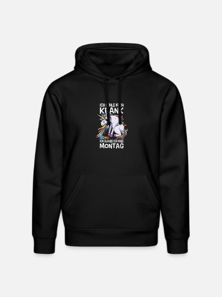 Ironiske ordsprog Ironisk Sjov Morgen-Grouch - Stanley/Stella DRUMMER økologisk unisex-hoodie - sort