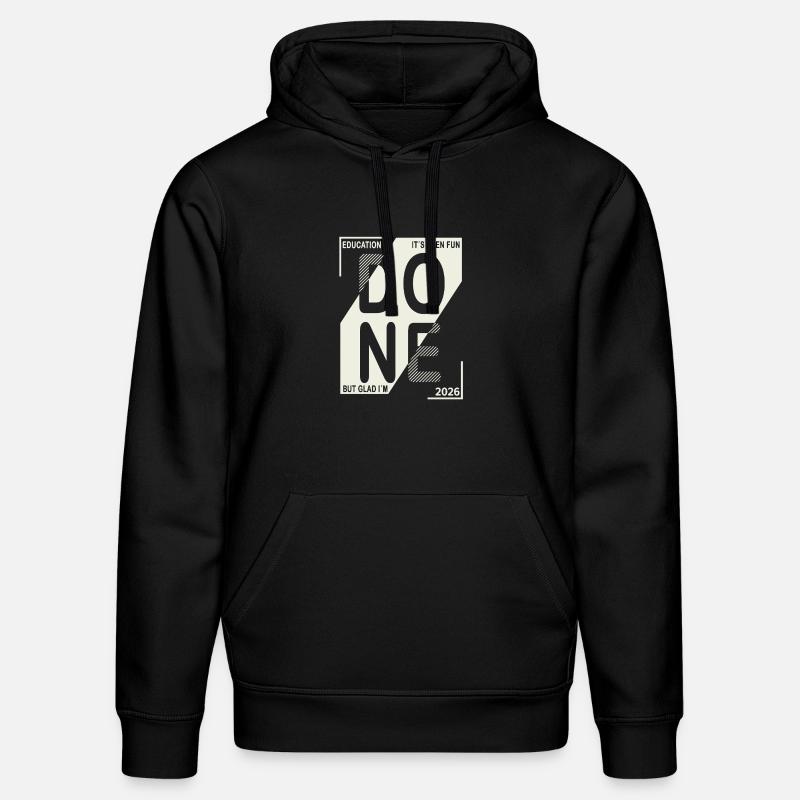 Done 2026 – Training completed design - Stanley/Stella DRUMMER Unisex Organic Hoodie - black