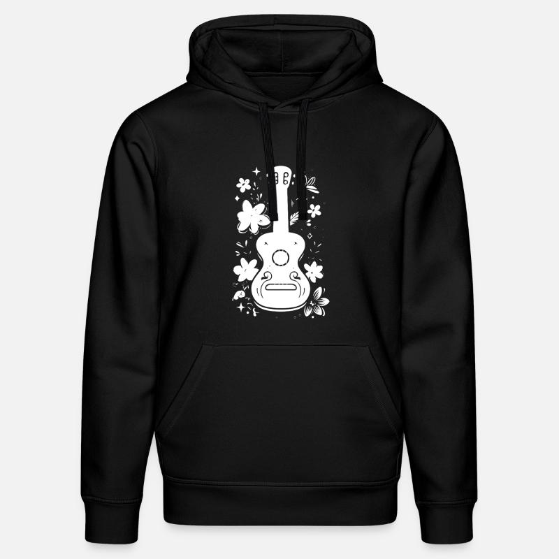Graphismes Ukulélé - Sweat à capuche bio DRUMMER Stanley/Stella Unisexe - noir
