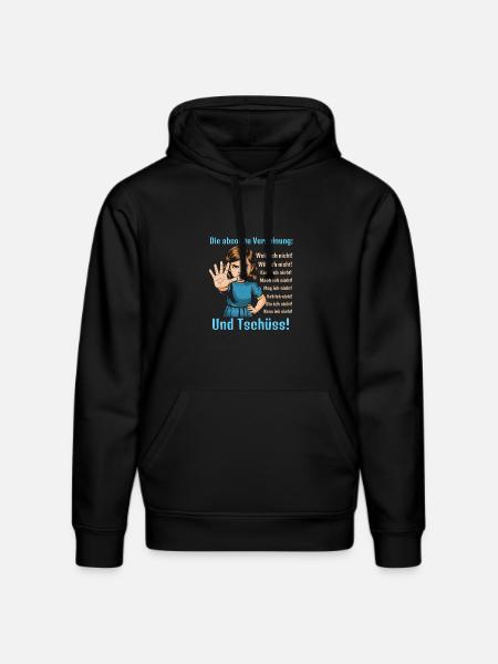 Nein Sagen – Grenzen Setzen - Stanley/Stella Unisex Bio-Hoodie DRUMMER - Schwarz