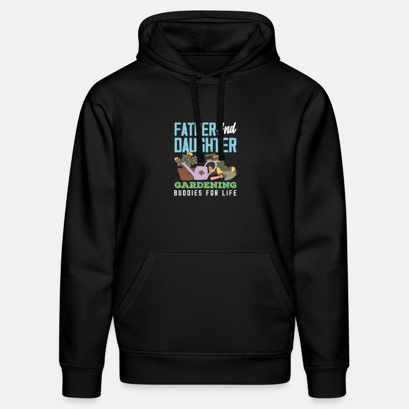 Vater-tochter-gartenarbeit Garten - Stanley/Stella Unisex Bio-Hoodie DRUMMER - Schwarz