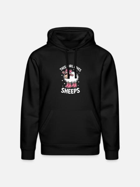 Sheep Sayings Sheep Funny Sheep Gift - Stanley/Stella DRUMMER Unisex Organic Hoodie - black
