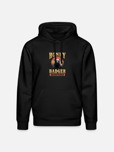 Funny Honey Badger - Stanley/Stella Unisex Bio-Hoodie DRUMMER - Schwarz