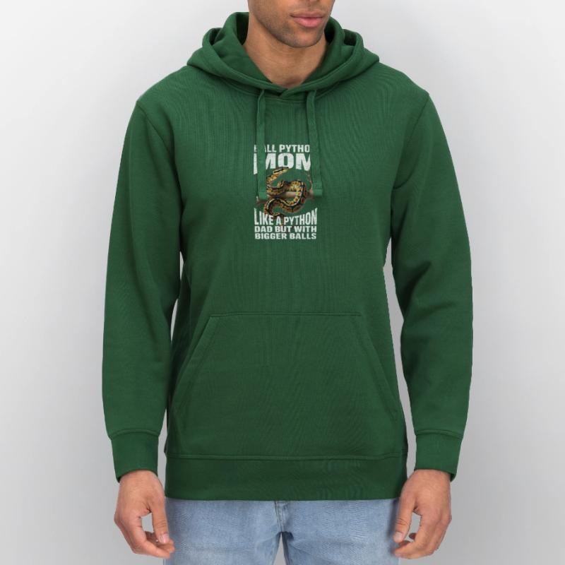 Maman Python roi Maman Serpents Terrarium Python Sweat à capuche bio DRUMMER Stanley/Stella Unisexe