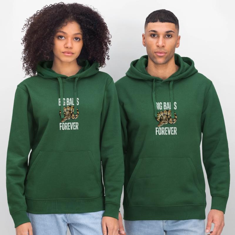 Python roi Serpents Amateurs de terrarium Python Sweat à capuche bio DRUMMER Stanley/Stella Unisexe