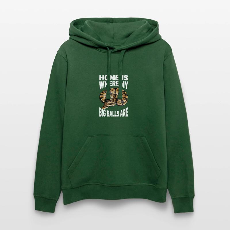 Python roi Serpents Amateurs de terrarium Python Sweat à capuche bio DRUMMER Stanley/Stella Unisexe