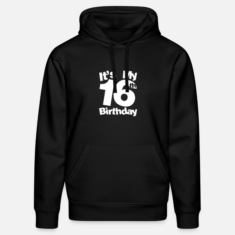 C’est mon 16e anniversaire - Sweat à capuche bio DRUMMER Stanley/Stella Unisexe - noir