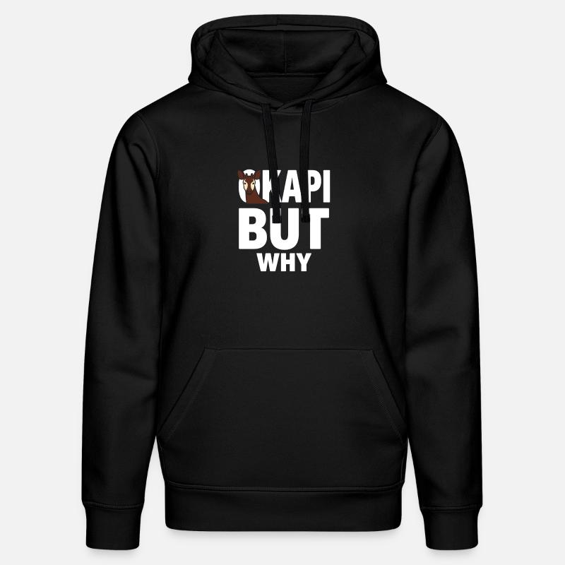 Okapi-liebhaber Okapi-tier Seltene Tierweltliebe - Stanley/Stella Unisex Bio-Hoodie DRUMMER - Schwarz