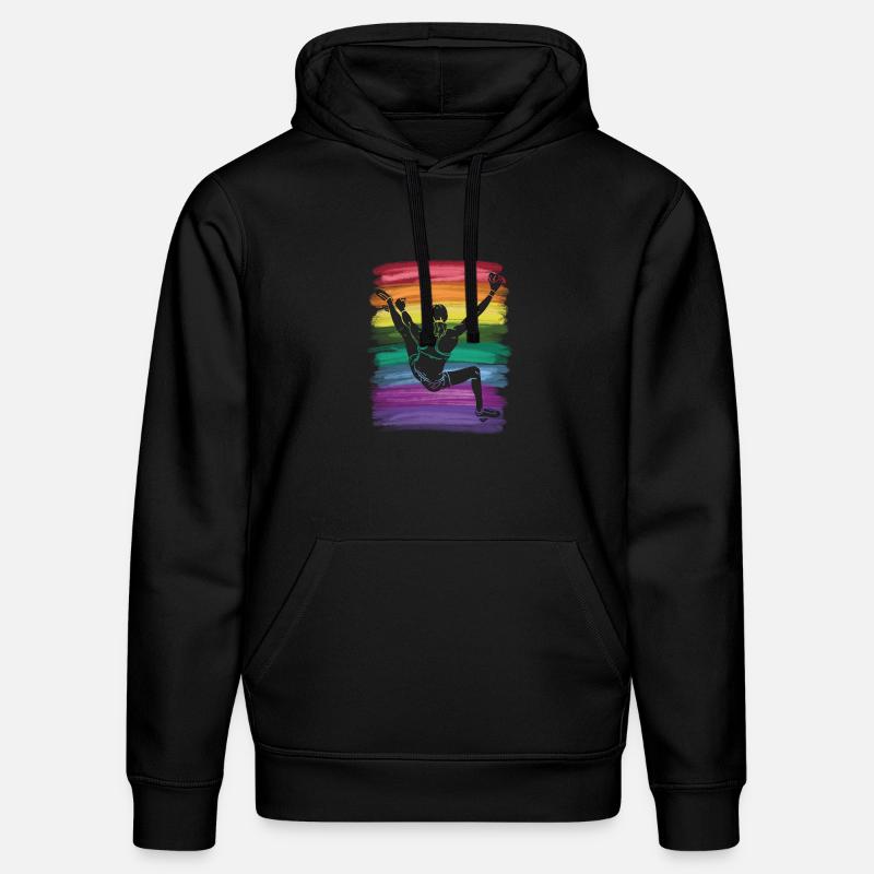Boulderer Boulder Bouldern - Stanley/Stella Unisex Bio-Hoodie DRUMMER  - Schwarz