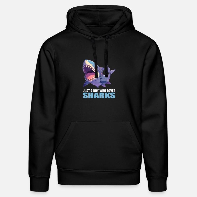Requins Requin - Sweat à capuche bio DRUMMER Stanley/Stella Unisexe - noir
