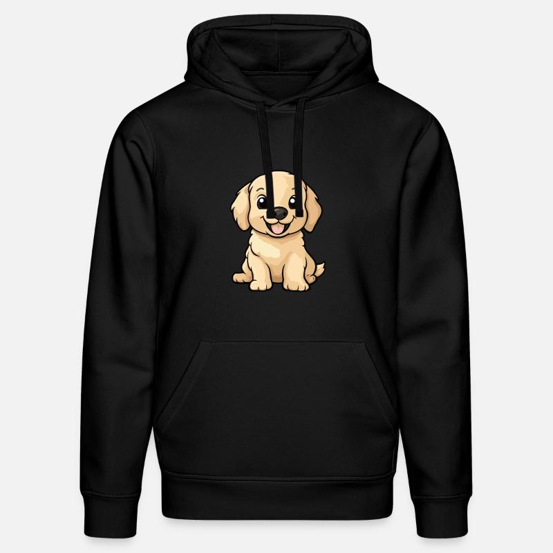 Golden Retriever Chien Mignon - Sweat à capuche bio DRUMMER Stanley/Stella Unisexe - noir